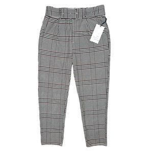 For Better Days Plaid Tapered Ankle Pants - Size Large